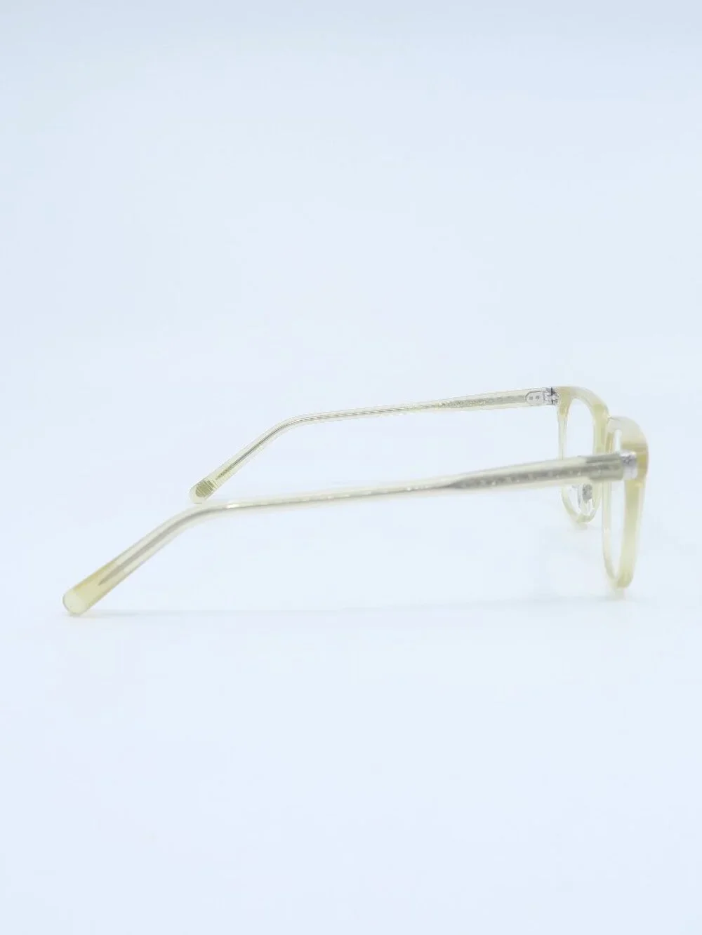 Eyevan FRANZ STW 49mm  Transparent Yellow New Men's Square Eyeglasses Frames.